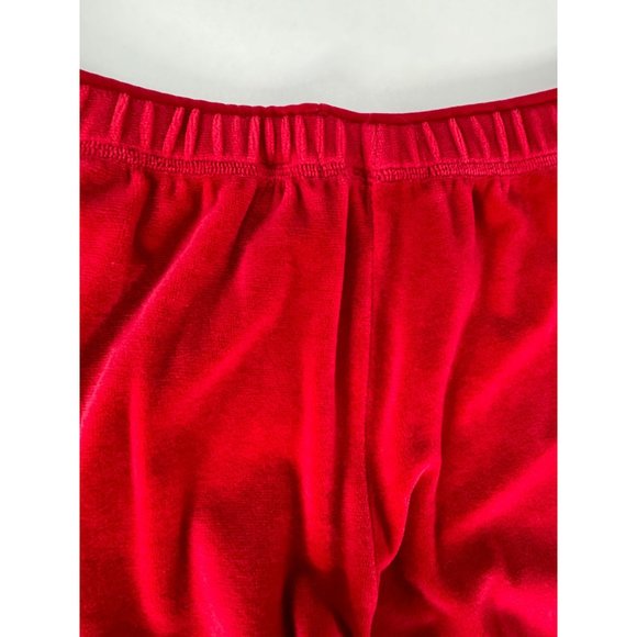 Marisa Christina Elastic Waist Pant Size Medium Red Cotton Blend Velour - Picture 7 of 16